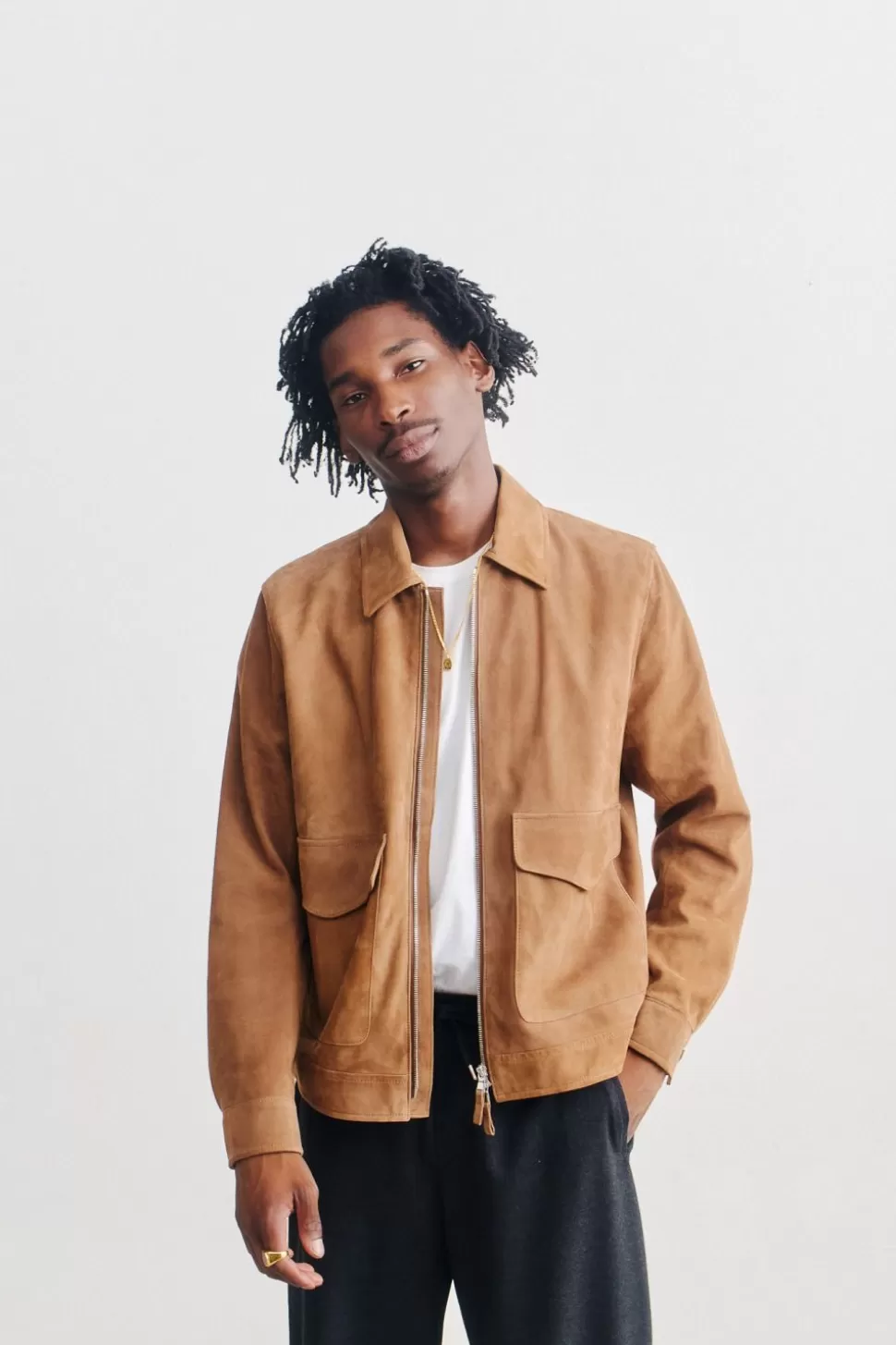 Men A Kind of Guise Outerwear>Amman Leather Jacket
