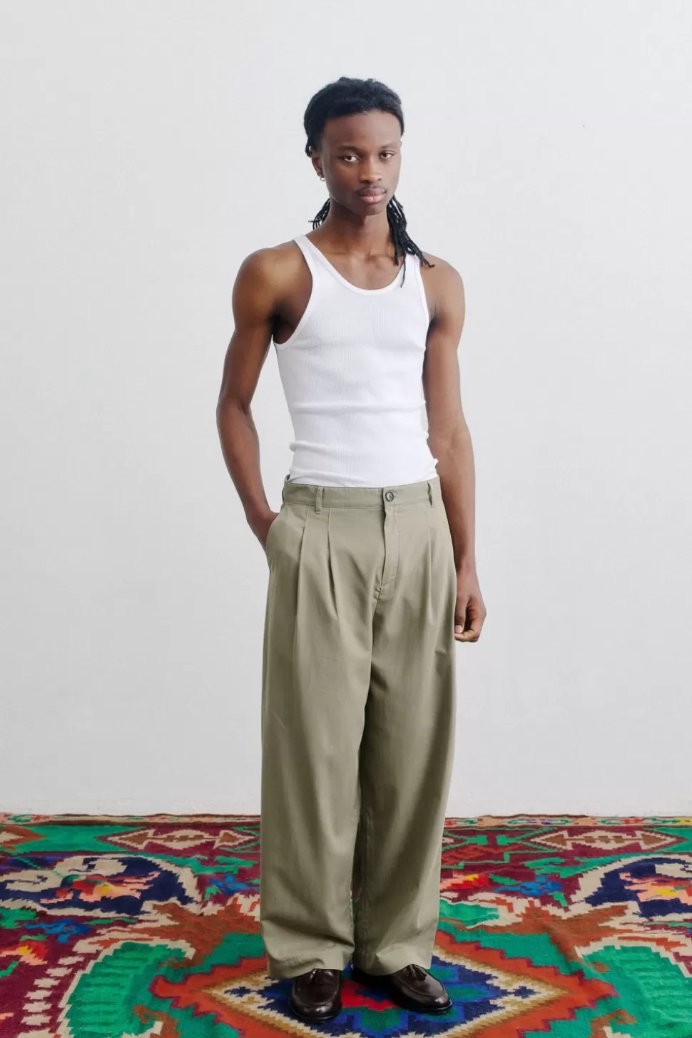 Men A Kind of Guise Pants>Flexible Wide Trousers